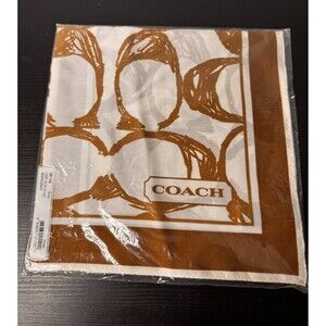COACH KHAKI HMP SCARF 27 X 27 NWT